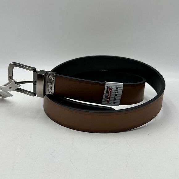 Genuine Dickies‎ Mens Two-In-One Reversible Tan to Black 42 Leather B9 - Picture 1 of 6